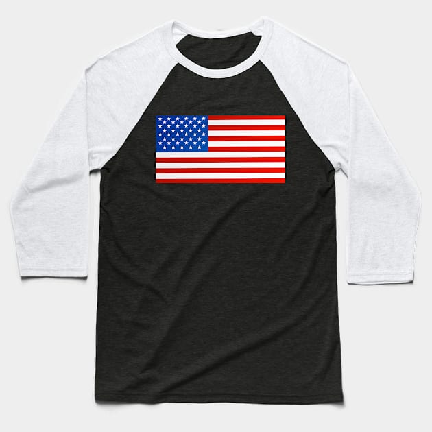 american flag Baseball T-Shirt by gold package